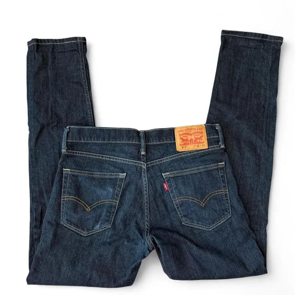 Levi’s 511 Dark Wash Slim Fit Jeans 32x32 Y2K